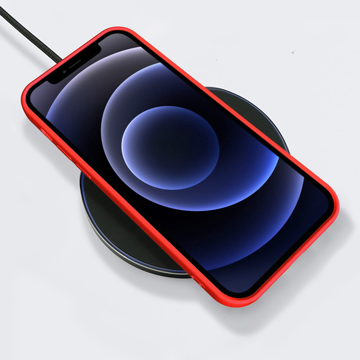 Husa pentru Samsung Galaxy S22, Klevo, Liquid Silicone, cu Microfibra pe interior, Protectie Antisoc, Rosu