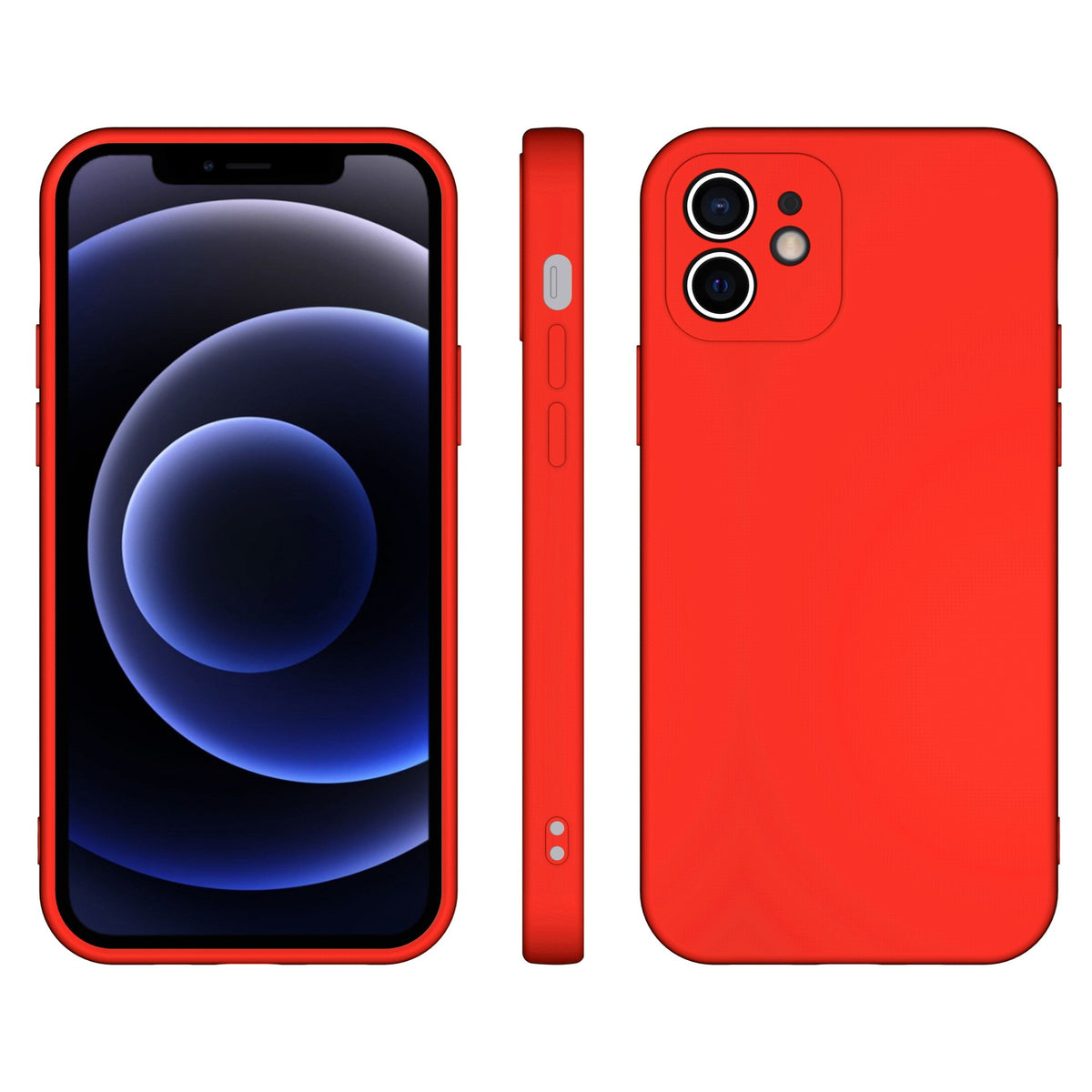 Husa pentru Samsung Galaxy S22, Klevo, Liquid Silicone, cu Microfibra pe interior, Protectie Antisoc, Rosu
