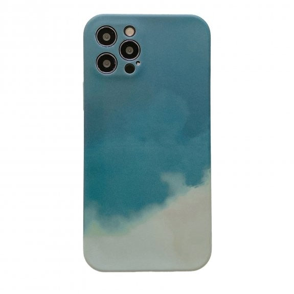 Husa protectie Klevo compatibila cu Apple iPhone 11 Pro Max Tpu Ombre, Verde/Alb