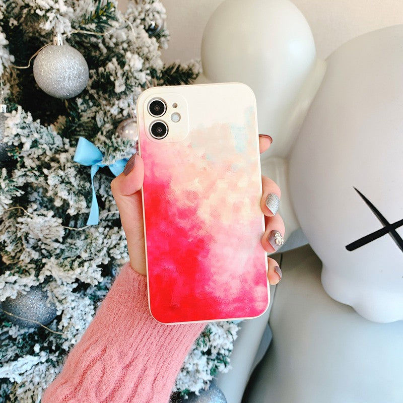 Husa protectie Klevo compatibila cu Apple iPhone 11 Tpu Ombre, Roz/Galben