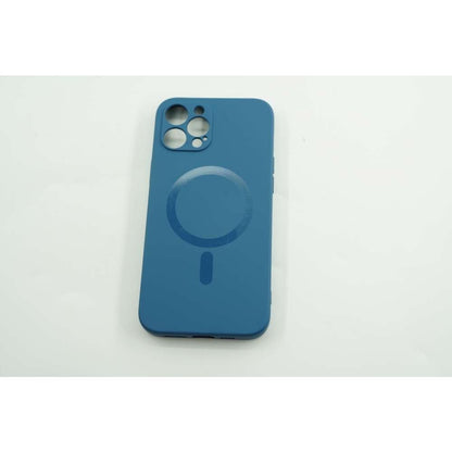 Husa protectie Klevo compatibila cu Apple iPhone 12 Mag Safe Silicone Albastru