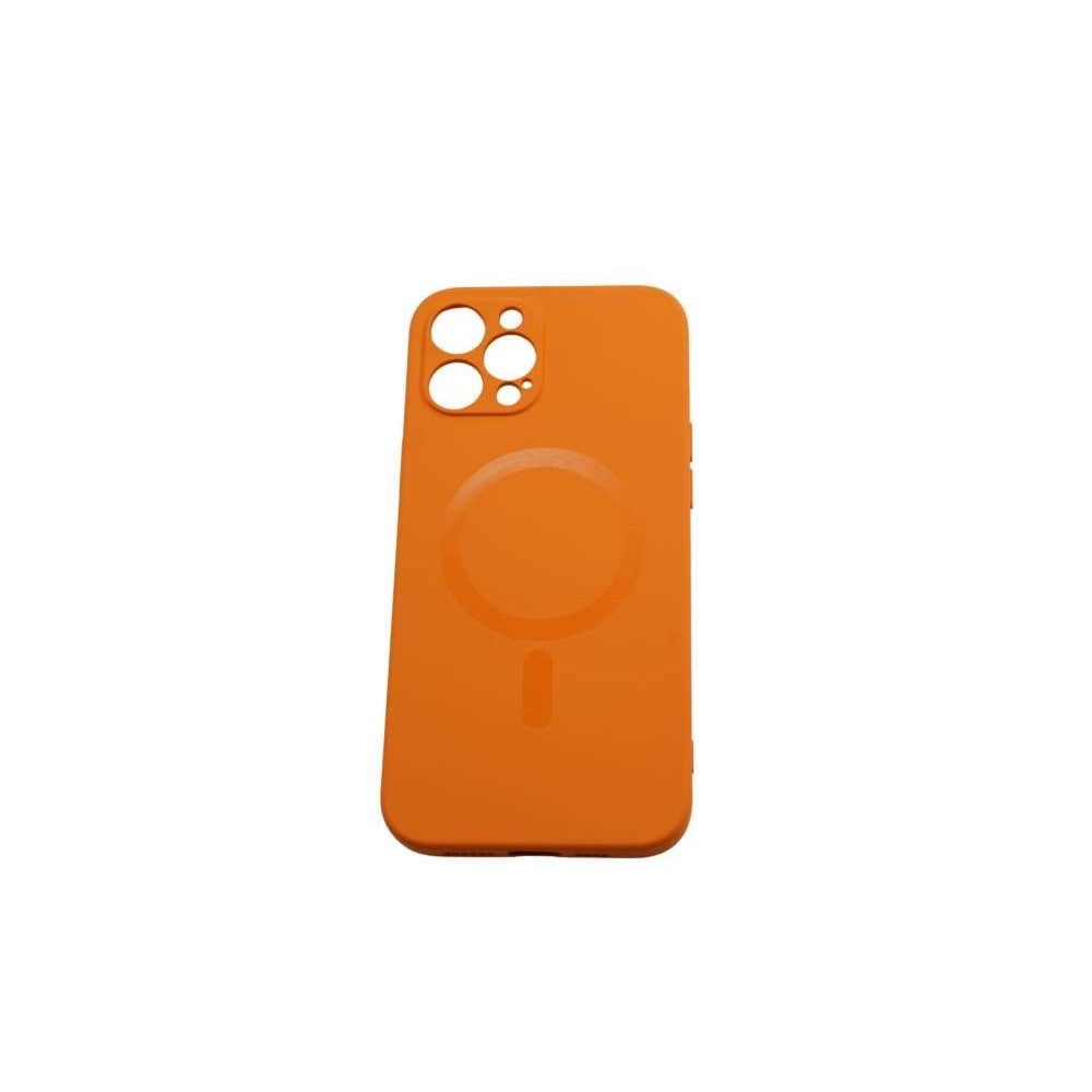 Husa protectie Klevo compatibila cu Apple iPhone 12 Mini Mag Safe Silicone Portocaliu
