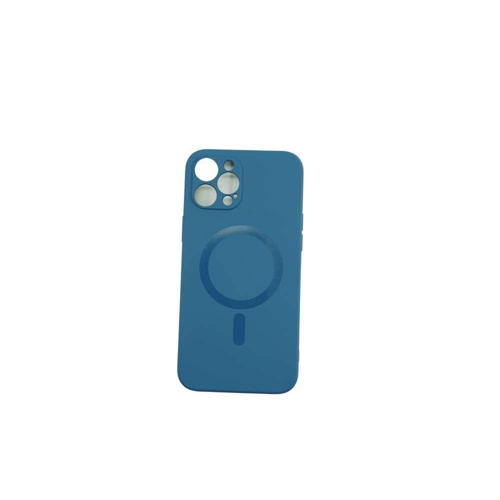 Husa protectie Klevo compatibila cu Apple iPhone 12 Pro Max Mag Safe Silicone Albastru