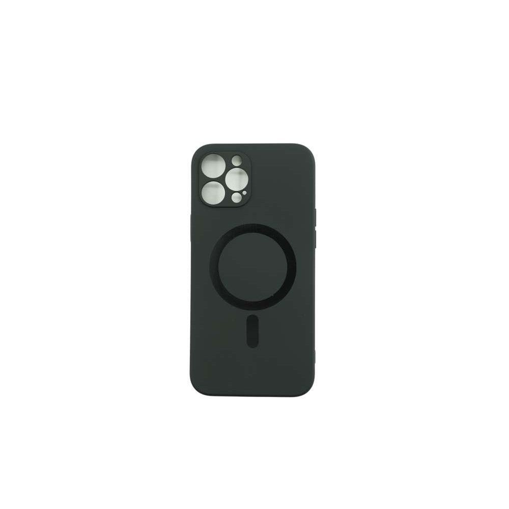 Husa protectie Klevo compatibila cu Apple iPhone 12 Pro Max Mag Safe Silicone Negru
