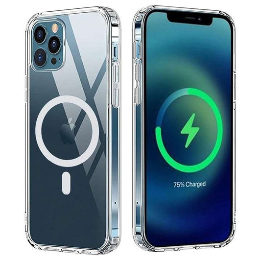 Husa protectie Klevo compatibila cu Apple iPhone 12 Pro Max Mag Safe Silicone Transparent