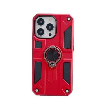 Husa protectie Klevo compatibila cu Apple iPhone 13 Defender Model 5 cu suport prindere inel,Rosu