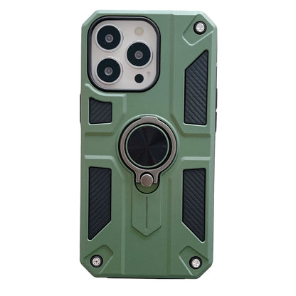 Husa protectie Klevo compatibila cu Apple iPhone 13 Defender Model 5 cu suport prindere inel,Verde