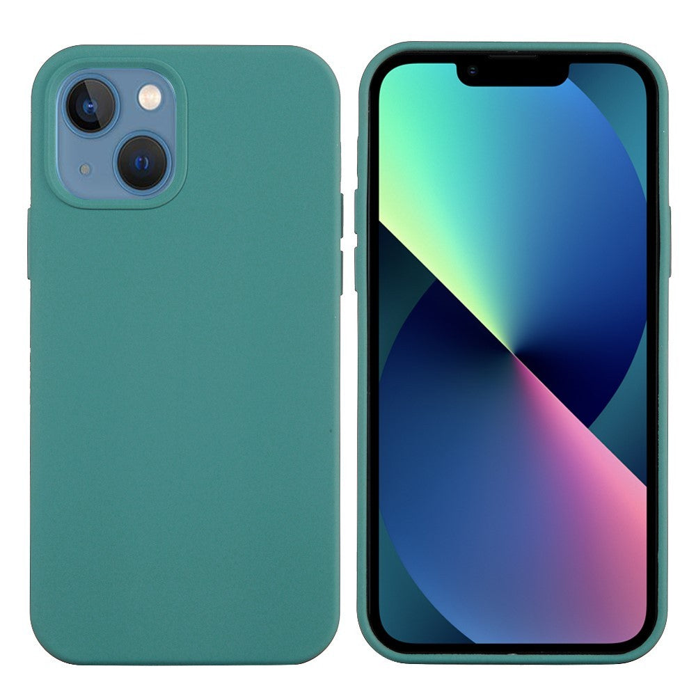 Husa protectie Klevo compatibila cu Apple iPhone 13 Liquid Silicone Verde