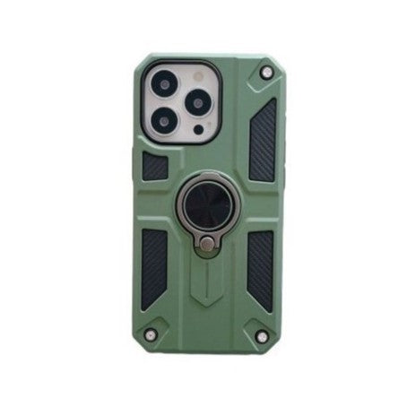 Husa protectie Klevo compatibila cu Apple iPhone 13 Mini Defender Model 5 cu suport,Verde