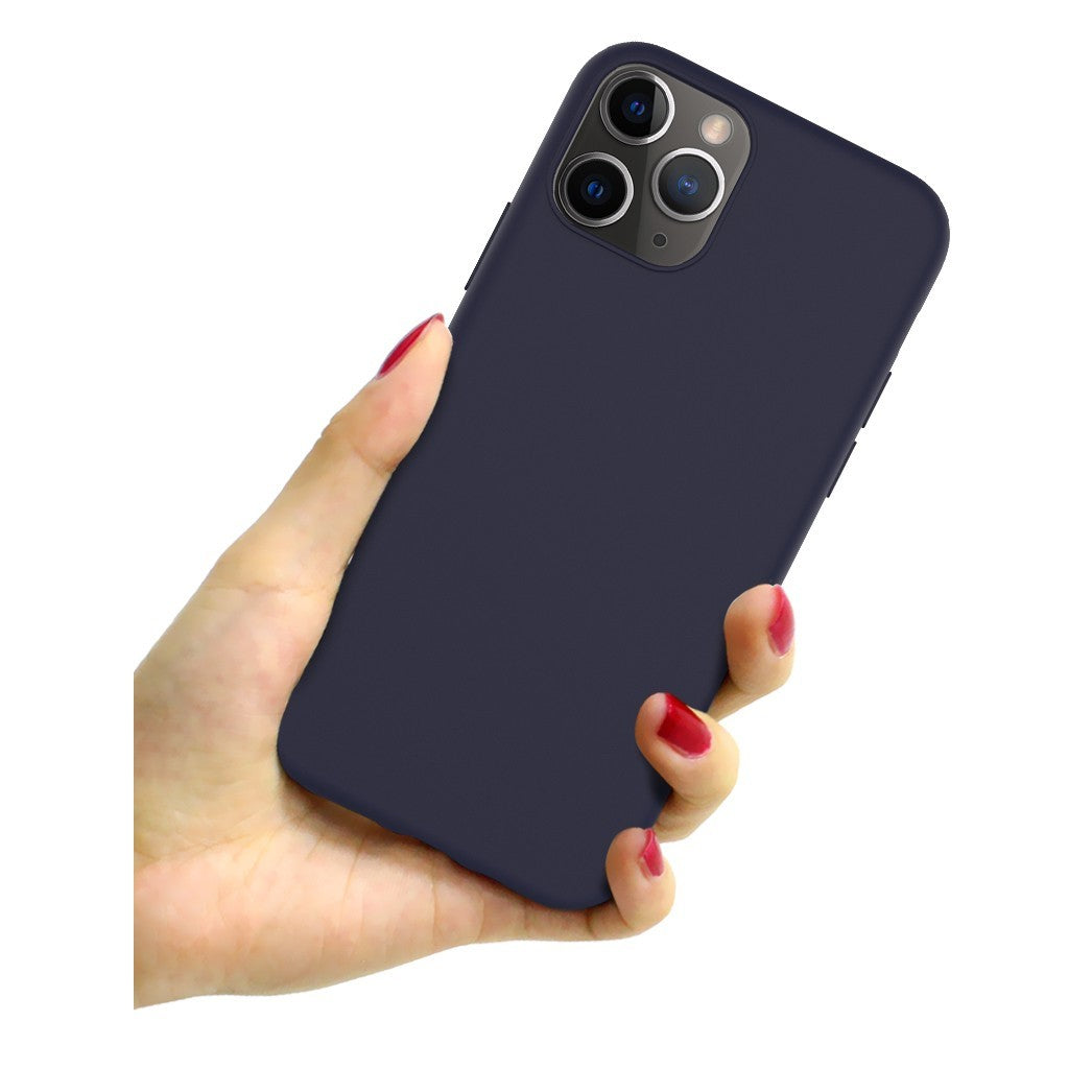 Husa protectie Klevo compatibila cu Apple iPhone 13 Mini Matte Tpu Albastru Inchis Mat