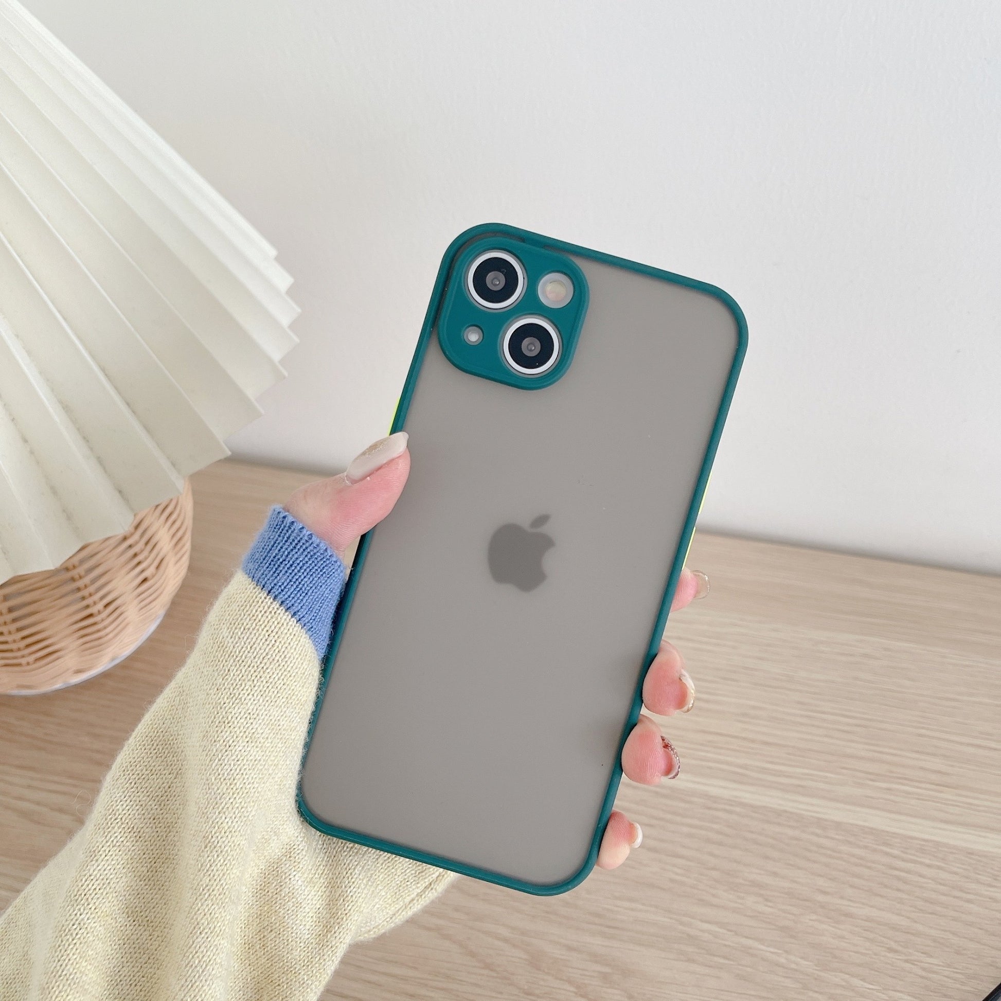 Husa protectie Klevo compatibila cu Apple iPhone 13 Phantom Tpu Verde