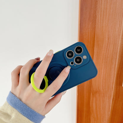 Husa protectie Klevo compatibila cu Apple iPhone 13 Pro Mag Safe Silicone Albastru