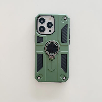 Husa protectie Klevo compatibila cu Apple iPhone 13 Pro Max Defender Model 5 cu suport prindere inel,Verde