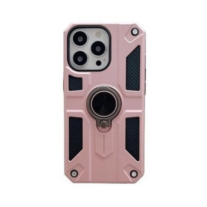 Husa protectie Klevo compatibila cu Apple iPhone 13 Pro Max Defender Model 5 cu suport prindere inel,Roz Auriu