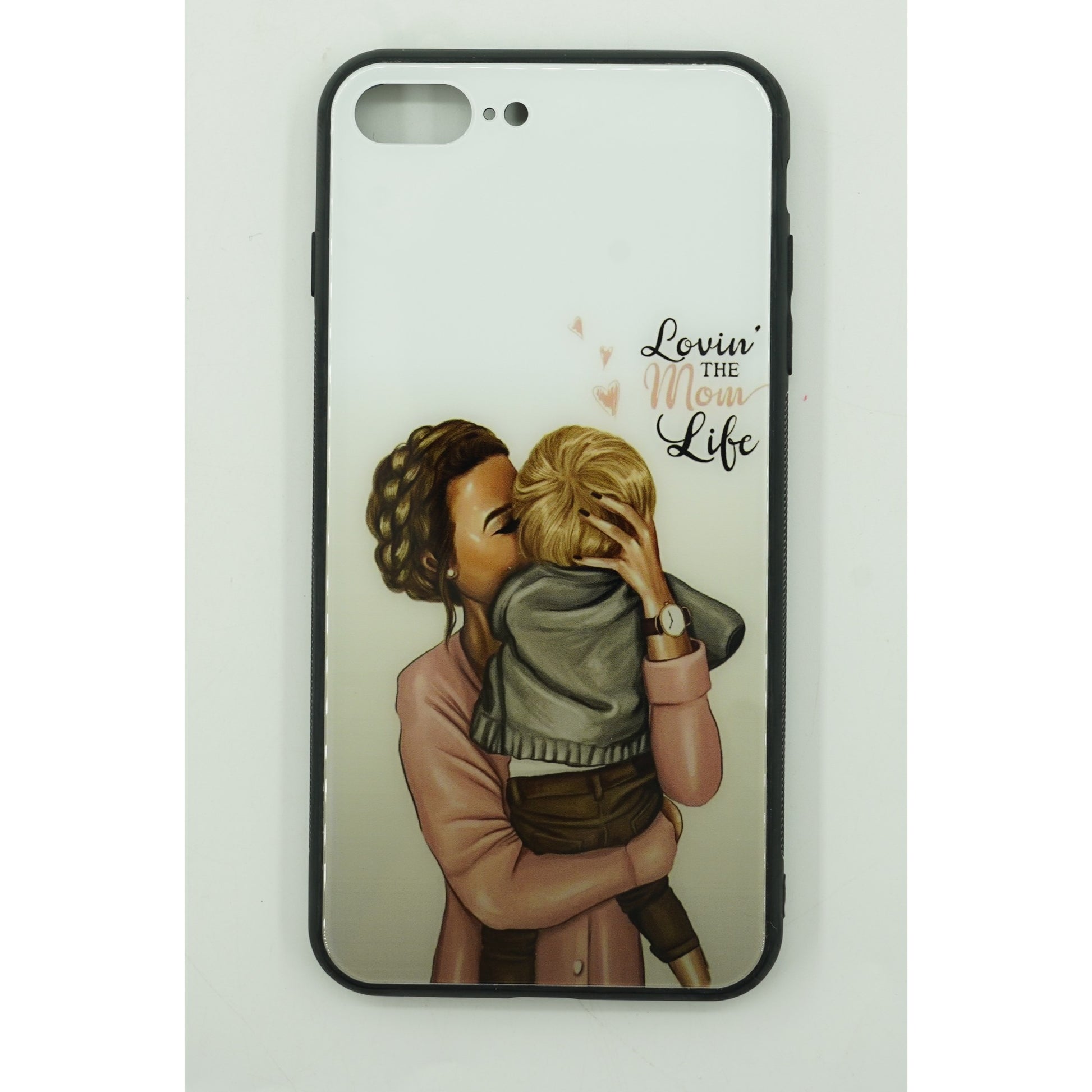 Husa protectie Klevo compatibila cu Apple iPhone 13 Pro Max Glass print Lovin the Mom Multicolor