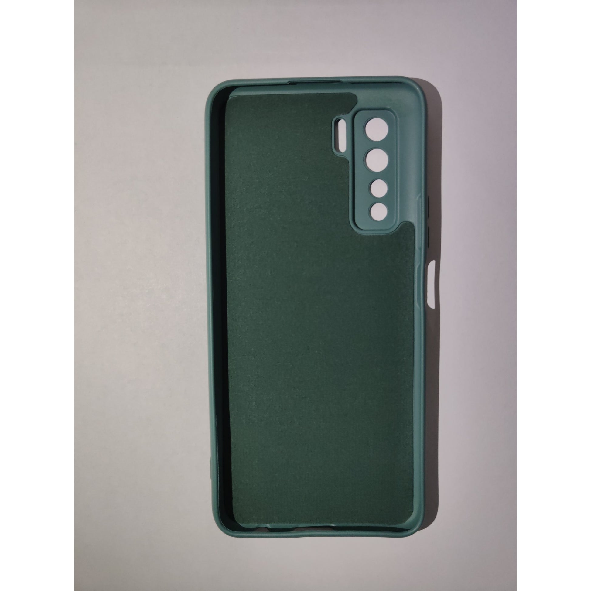 Husa protectie Klevo compatibila cu Huawei P40 Lite 5G Liquid Silicone Case Verde