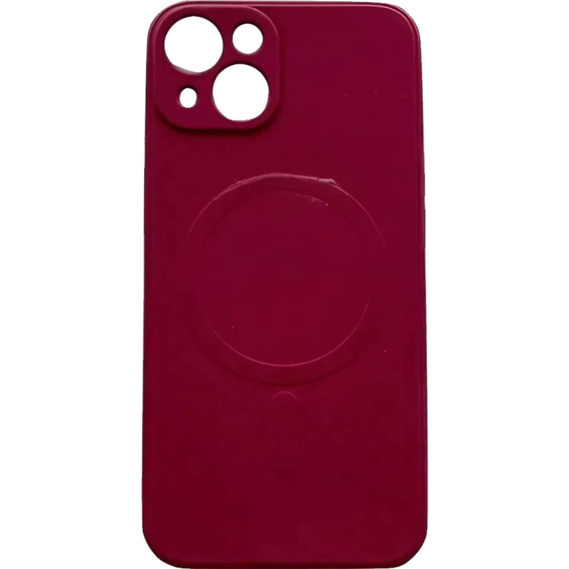 Husa protectie Klevo compatibila cu iPhone 11 (6.1), Liquid MagSafe, ring-shaped, magnetica, Visiniu