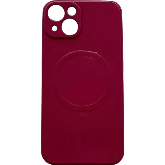 Husa protectie Klevo compatibila cu iPhone 11 (6.1), Liquid MagSafe, ring-shaped, magnetica, Visiniu