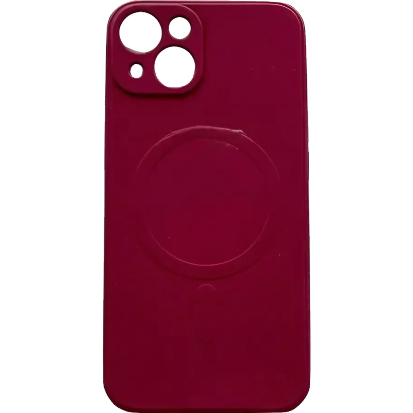Husa protectie Klevo compatibila cu iPhone 12 (6.1), Liquid MagSafe, ring-shaped, magnetica, Visiniu