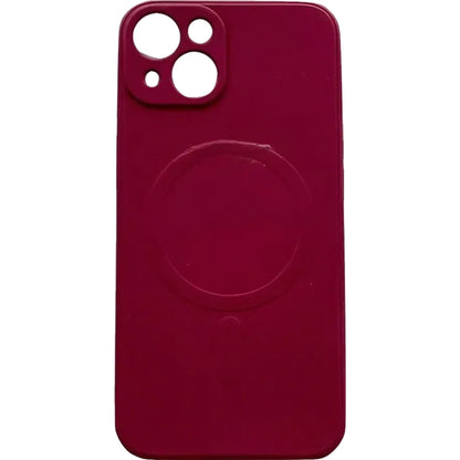 Husa protectie Klevo compatibila cu iPhone 12 (6.1), Liquid MagSafe, ring-shaped, magnetica, Visiniu