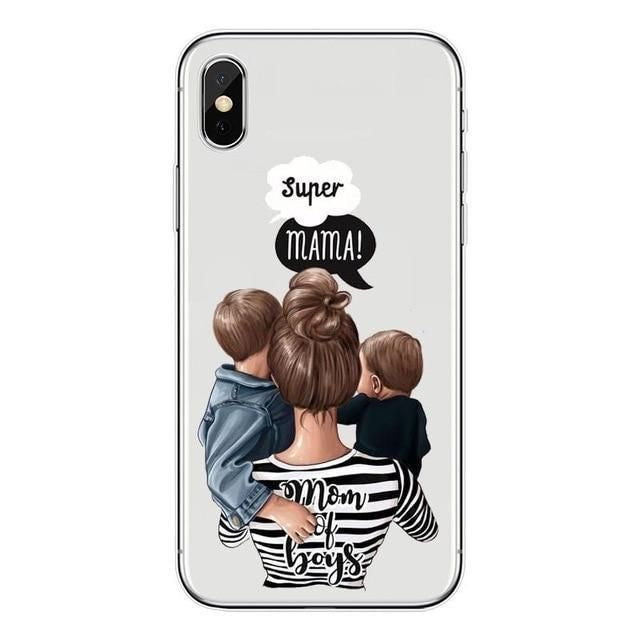Husa protectie Klevo compatibila cu Samsung A03s Glass print Super Mom Multicolor