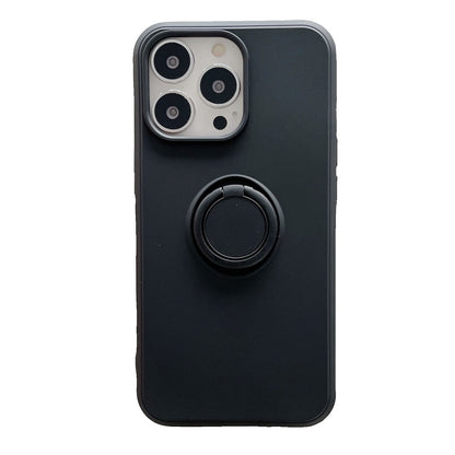 Husa protectie Klevo compatibila cu Samsung A32 5G Liquid Silicone Ring cu suport rotativ Negru
