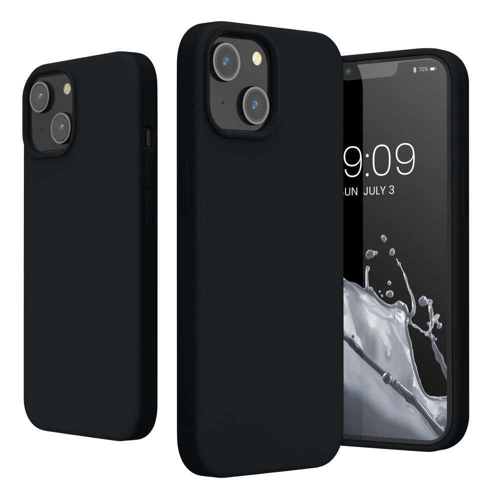 Husa protectie Klevo compatibila cu Samsung Galaxy A02S Liquid Silicone Case Negru
