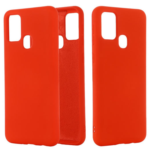 Husa protectie Klevo compatibila cu Samsung Galaxy A21S Liquid Silicone Case Rosu