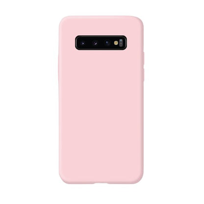 Husa protectie Klevo compatibila cu Samsung Galaxy S10 E Liquid Silicone Case Roz