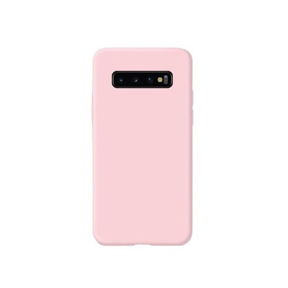 Husa protectie Klevo compatibila cu Samsung Galaxy S10 E Liquid Silicone Case Roz