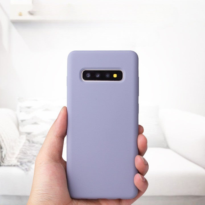 Husa protectie Klevo compatibila cu Samsung Galaxy S10 Liquid Silicone Case Mov