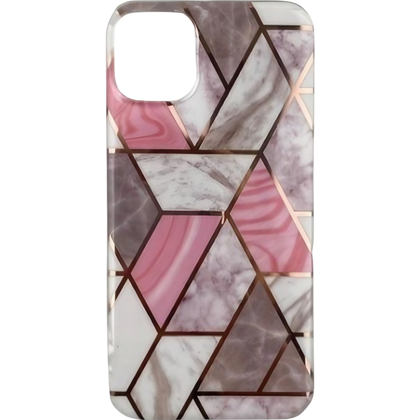 Husa protectie Klevo compatibila cu Samsung Galaxy S21 5G Soft IMD TPU Marble Geometric Alb