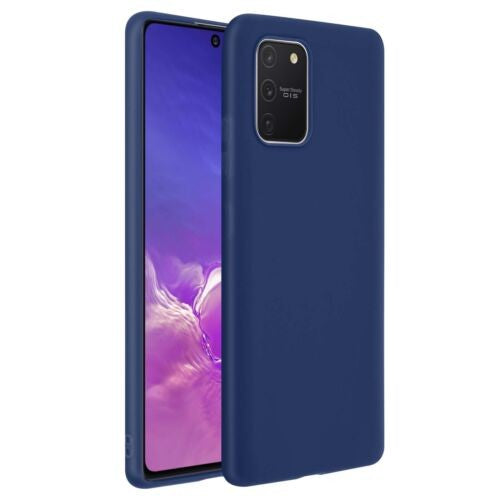 Husa protectie Klevo compatibila cu Samsung S10 Lite Matte Tpu Albastru inchis