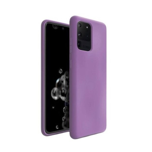 Husa protectie Klevo compatibila cu Samsung S20 Ultra Liquid Silicone Case Mov