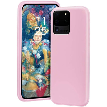Husa protectie Klevo compatibila cu Samsung S20 Ultra Liquid Silicone Case Roz