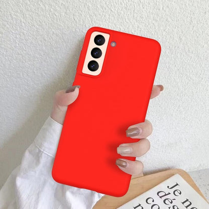 Husa protectie Klevo compatibila cu Samsung S21 5G Liquid Silicone Case Rosu