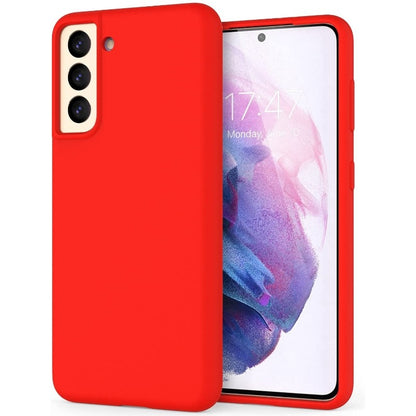 Husa protectie Klevo compatibila cu Samsung S21 5G Liquid Silicone Case Rosu