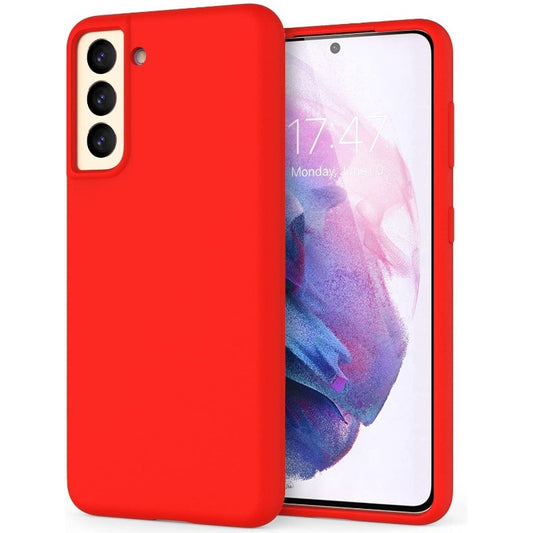 Husa protectie Klevo compatibila cu Samsung S21 5G Liquid Silicone Case Rosu