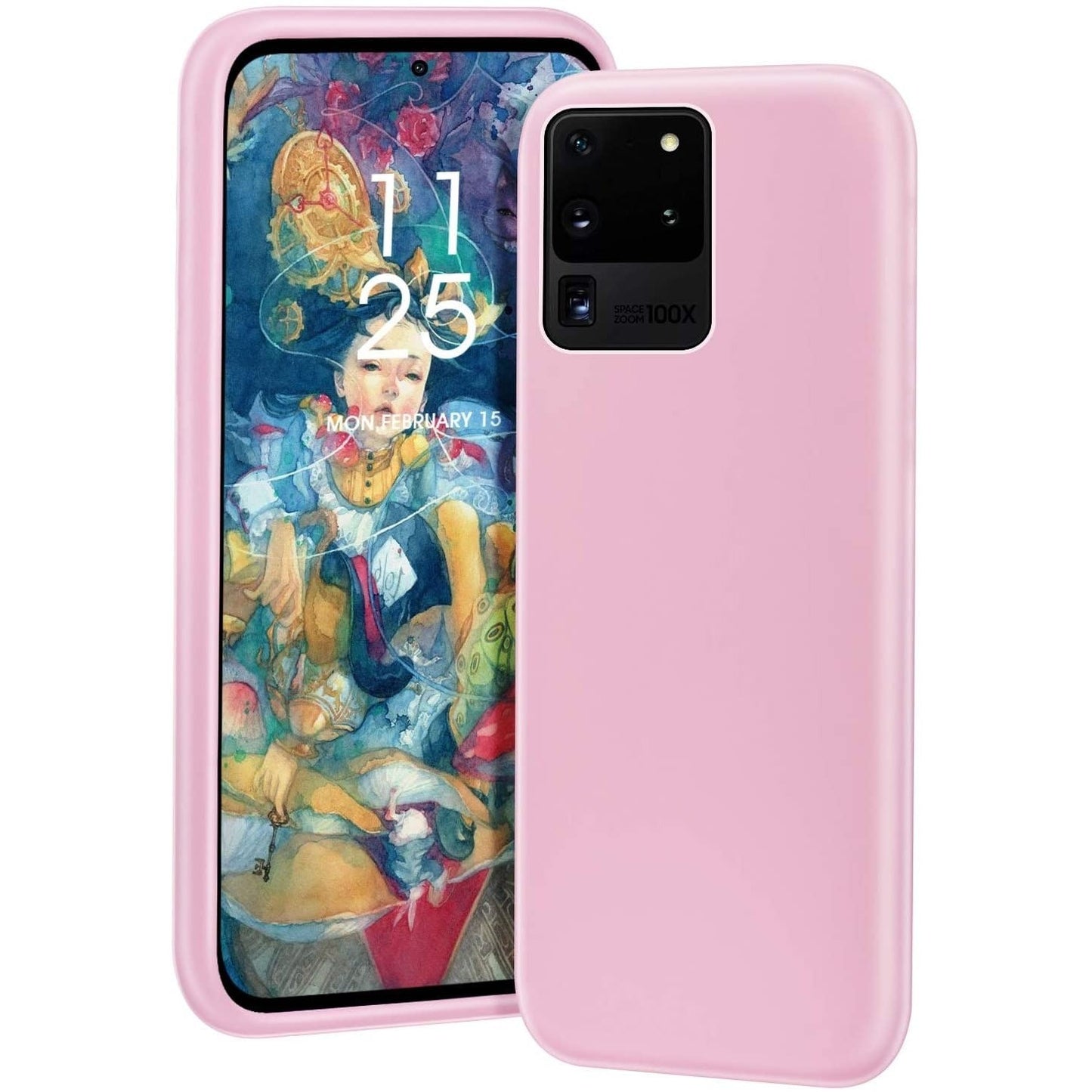 Husa protectie Klevo compatibila cu Samsung S21 5G Liquid Silicone Case Roz