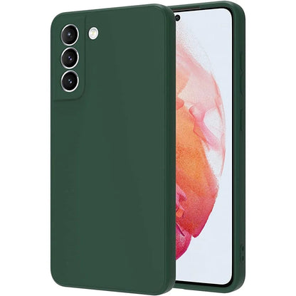Husa Protectie, Klevo, compatibila cu Samsung S21 5G, Liquid Silicone, Verde