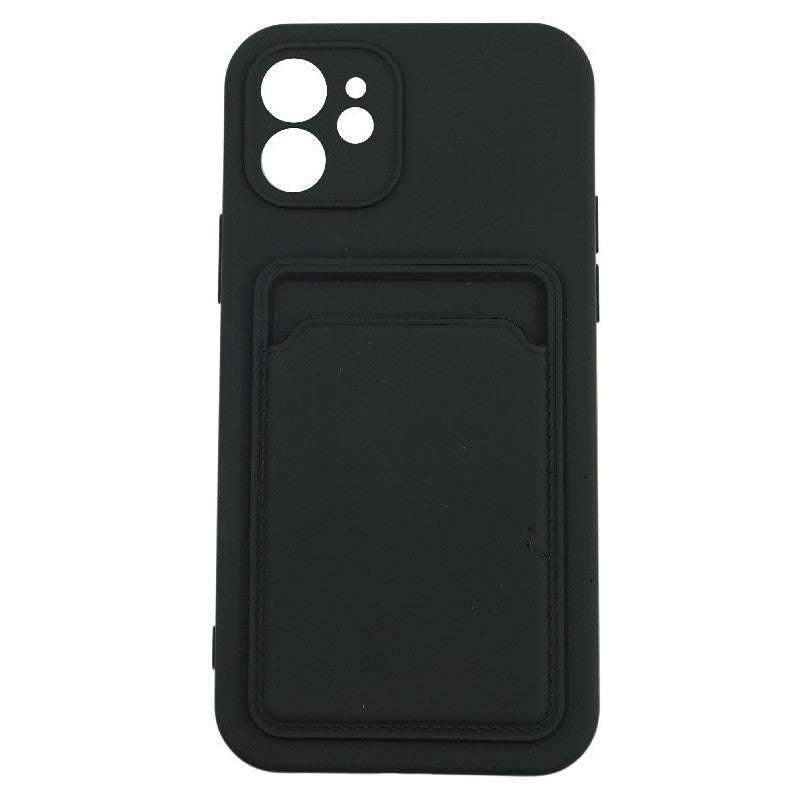 Husa protectie Klevo cu suport card compatibila cu Apple iPhone 12 Pro Max Negru