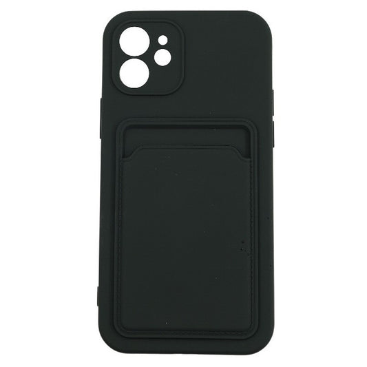 Husa protectie Klevo cu suport card compatibila cu Apple iPhone 12 Pro Negru