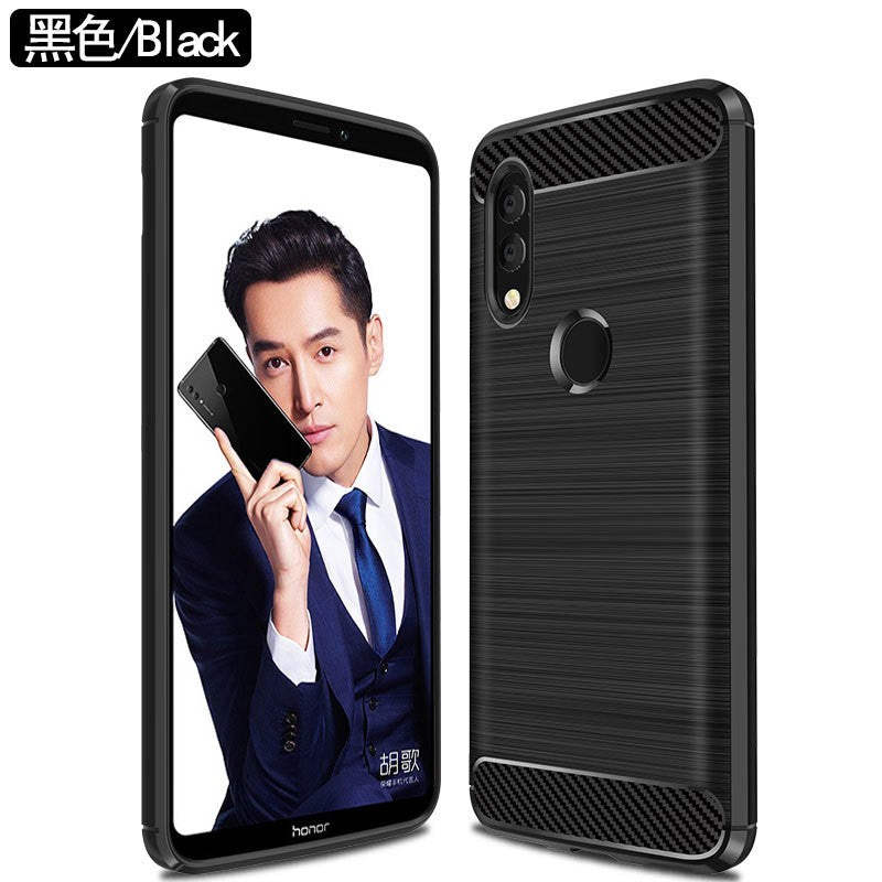 Husa Protectie, Klevo, compatibila cu Honor 70, TPU Carbon, Negru