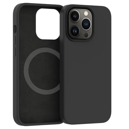 Husa protectie Klevo pentru iPhone 14 Pro Max Mag Safe, 2 in 1 incarcare si magnet, Soft silicone, Negru