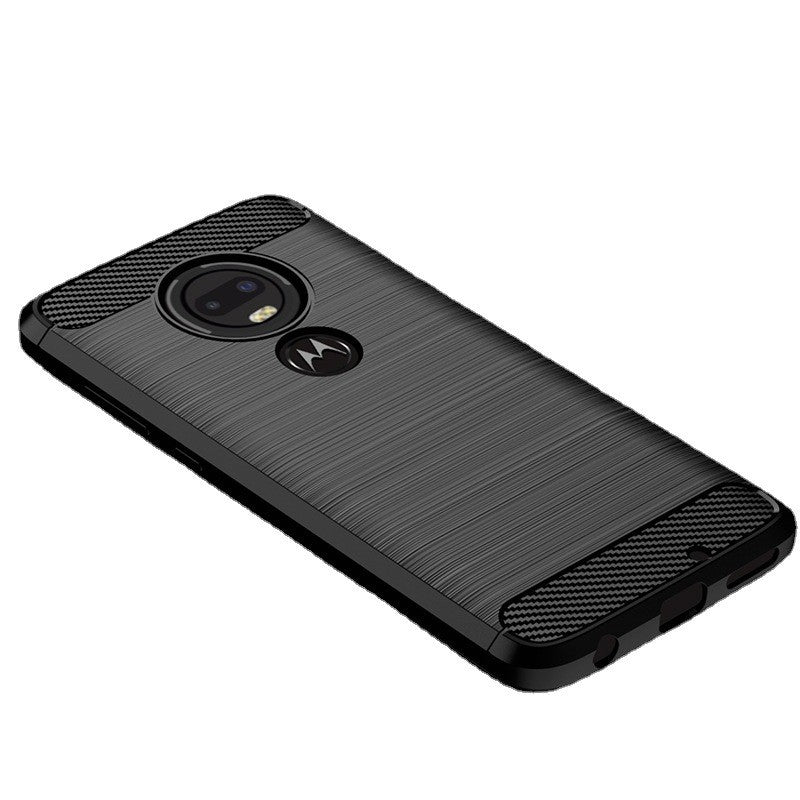 Husa de Protectie pentru Motorola Moto G22, Klevo, Protectie 360, din TPU cu element de Carbon, Anti Alunecare, 1.8 mm, Negru