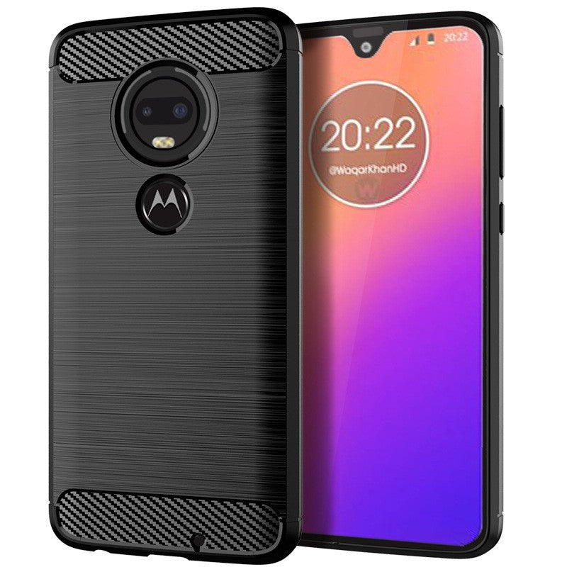 Husa de Protectie pentru Motorola Moto G22, Klevo, Protectie 360, din TPU cu element de Carbon, Anti Alunecare, 1.8 mm, Negru