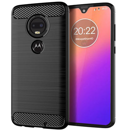 Husa de Protectie pentru Motorola Moto G22, Klevo, Protectie 360, din TPU cu element de Carbon, Anti Alunecare, 1.8 mm, Negru