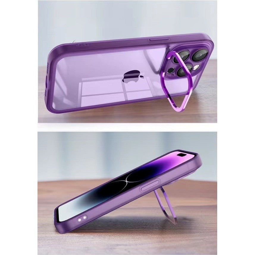 Husa protectie Klevo pentru Samsung A03S (164) Electroplated cu  suport pentru camera, 1.5 mm grosime, protectie camera, Mov