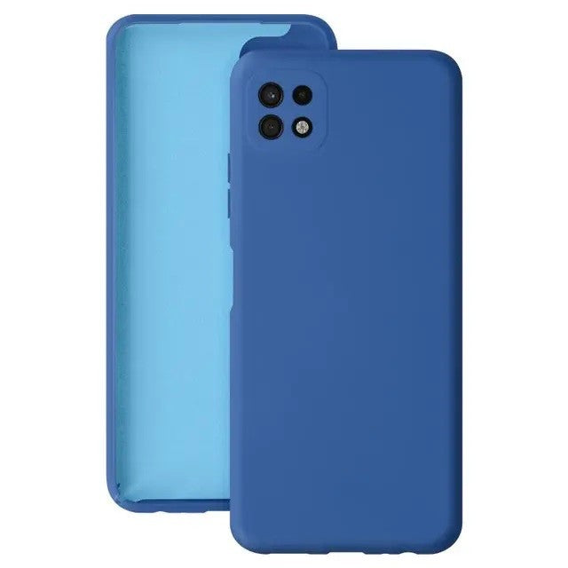 Husa protectie Klevo pentru Samsung A22 5G Liquid Silicone Albastru Inchis