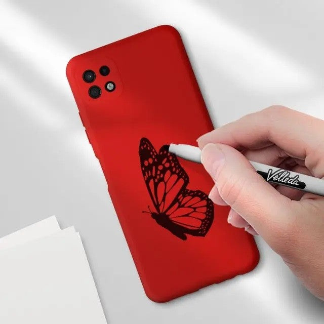 Husa protectie Klevo pentru Samsung A22 5G Liquid Silicone Rosu